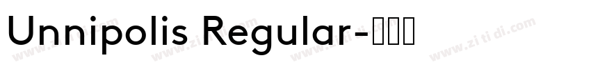 Unnipolis Regular字体转换